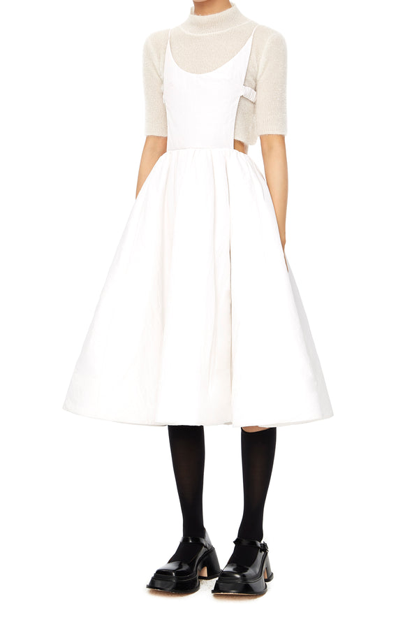 Shushutong wave dress aw21dr10 white
